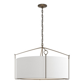 Pendants Drum Shade by Hubbardton Forge ( 39 | 104255-SKT-05-SF2899 Bow ) 