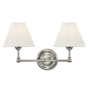 Bathroom Fixtures Two Lights by Hudson Valley ( 70 | MDS102-PN Classic No.1 ) 
