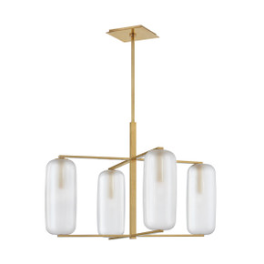 Mid. Chandeliers Glass Down by Hudson Valley ( 70 | 3474-AGB Pebble ) 