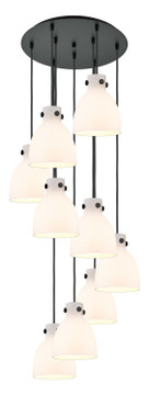 Pendants Multi-port/Cascade by Innovations ( 405 | 119-410-1PS-BK-G412-8WH Downtown Urban ) 