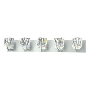 Bathroom Fixtures Five+Lights by Hubbardton Forge ( 39 | 201323-SKT-82-CR Gatsby ) 