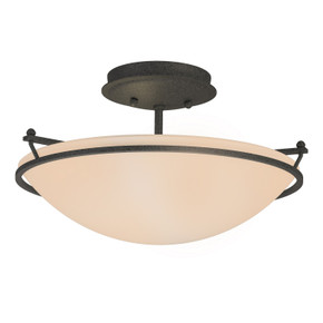Semi-Flush Mts. Bowl Style by Hubbardton Forge ( 39 | 124302-SKT-20-SS0047 Simple Lines ) 