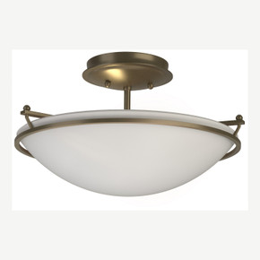 Semi-Flush Mts. Bowl Style by Hubbardton Forge ( 39 | 124302-SKT-84-GG0047 Simple Lines ) 