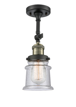 Semi-Flush Mts. Glass Down by Innovations ( 405 | 201F-BAB-G184S-LED Franklin Restoration ) 