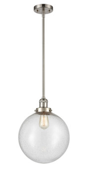 Mini Pendants Glass Down by Innovations ( 405 | 201S-SN-G204-12-LED Franklin Restoration ) 
