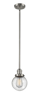 Mini Pendants Glass Down by Innovations ( 405 | 201S-SN-G204-6-LED Franklin Restoration ) 