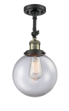 Semi-Flush Mts. Glass Down by Innovations ( 405 | 201F-BAB-G202-8-LED Franklin Restoration ) 