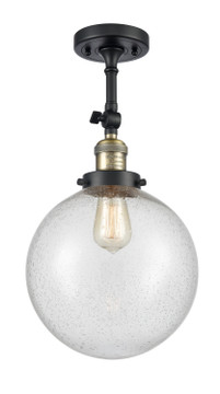 Semi-Flush Mts. Glass Down by Innovations ( 405 | 201F-BAB-G204-10 Franklin Restoration ) 
