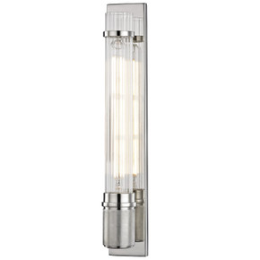Sconces Single Glass by Hudson Valley ( 70 | 1200-PN Shaw ) 