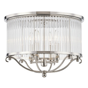 Flush Mounts Cage Style by Hudson Valley ( 70 | MDS201-PN Glass No.1 ) 
