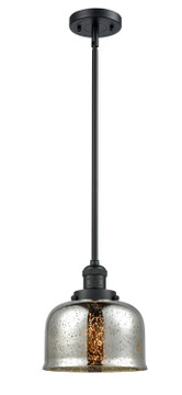 Mini Pendants Glass Down by Innovations ( 405 | 201S-BK-G78-LED Franklin Restoration ) 