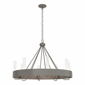 Mid. Chandeliers Glass Up by Hubbardton Forge ( 39 | 105040-SKT-07-ZM0611 Banded ) 