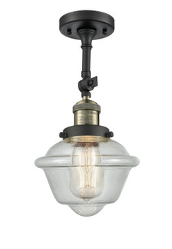 Semi-Flush Mts. Glass Down by Innovations ( 405 | 201F-BAB-G534 Franklin Restoration ) 