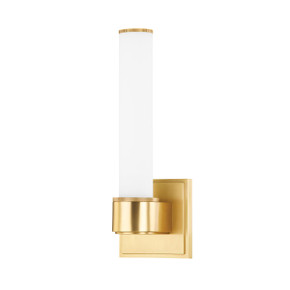 Sconces Single Glass by Hudson Valley ( 70 | 1261-AGB Mill Valley ) 