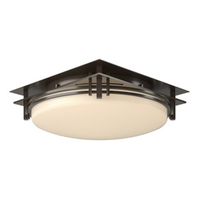 Flush Mounts Bowl Style by Hubbardton Forge ( 39 | 124394-SKT-05-GG0097 Banded ) 