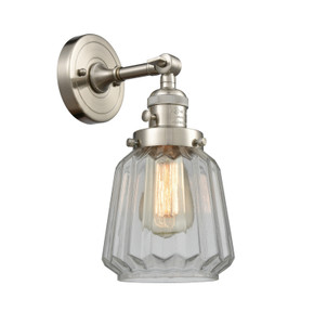 Sconces Single Glass by Innovations ( 405 | 203SW-SN-G142 Franklin Restoration ) 