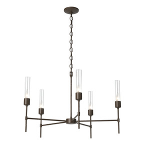 Mid. Chandeliers Glass Up by Hubbardton Forge ( 39 | 105045-SKT-05-ZM0611 Vela ) 