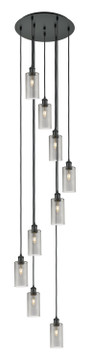 Pendants Multi-port/Cascade by Innovations ( 405 | 119B-9P-BK-G434-7SM Downtown Urban ) 