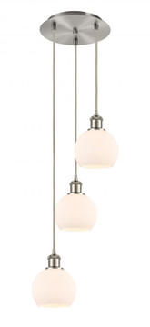 Mini Pendants 2 Light Cluster by Innovations ( 405 | 113B-3P-SN-G1216-8WM Ballston ) 