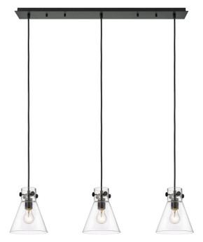 Linear/Island 3 Light Bar by Innovations ( 405 | 123-410-1PS-BK-G411-8CL Downtown Urban ) 
