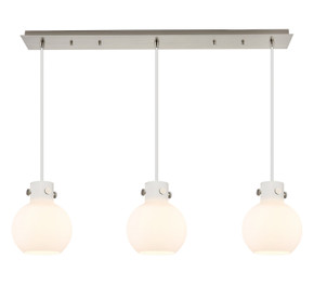 Linear/Island 3 Light Bar by Innovations ( 405 | 123-410-1PS-SN-G410-8WH Newton ) 