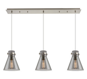 Linear/Island 3 Light Bar by Innovations ( 405 | 123-410-1PS-SN-G411-8SM Downtown Urban ) 