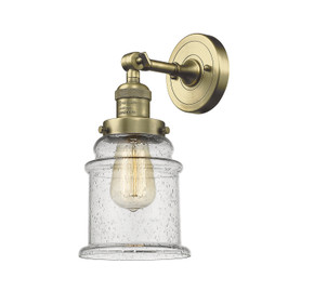 Sconces Single Glass by Innovations ( 405 | 203-AB-G184 Franklin Restoration ) 
