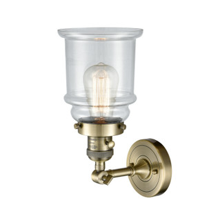 Sconces Single Glass by Innovations ( 405 | 203SW-AB-G182-LED Franklin Restoration ) 
