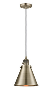 Mini Pendants Glass Down by Innovations ( 405 | 201CSW-AB-M13-AB-LED Franklin Restoration ) 