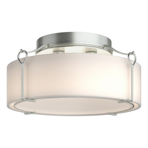 Semi-Flush Mts. Drum Shade by Hubbardton Forge ( 39 | 121145-SKT-82-GG0216 Bow ) 