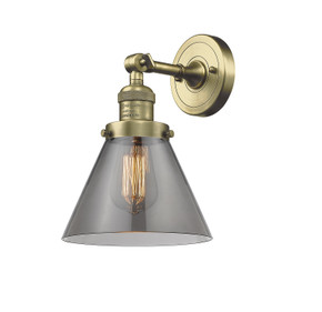 Sconces Single Glass by Innovations ( 405 | 203-AB-G43-LED Franklin Restoration ) 