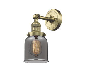 Sconces Single Glass by Innovations ( 405 | 203-AB-G53 Franklin Restoration ) 