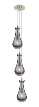 Mini Pendants 3 Light Cluster by Innovations ( 405 | 103-451-1P-SN-G451-5SM Downtown Urban ) 