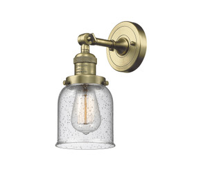 Sconces Single Glass by Innovations ( 405 | 203-AB-G54 Franklin Restoration ) 