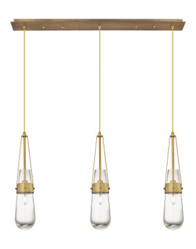 Linear/Island 3 Light Bar by Innovations ( 405 | 123-452-1P-BB-G452-4CL Downtown Urban ) 
