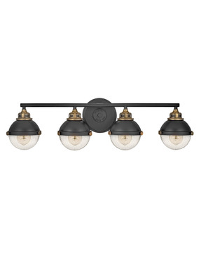 Bathroom Fixtures Four Lights by Hinkley ( 13 | 5174BK Fletcher ) 