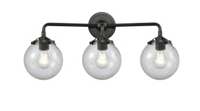 Bathroom Fixtures Three Lights by Innovations ( 405 | 284-3W-OB-G204-6 Nouveau ) 