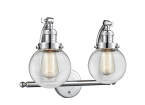 Bathroom Fixtures Two Lights by Innovations ( 405 | 515-2W-PC-G202-6-LED Franklin Restoration ) 
