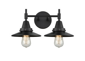 Bathroom Fixtures Two Lights by Innovations ( 405 | 447-2W-BK-M6-BK-LED Caden ) 
