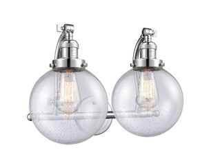 Bathroom Fixtures Two Lights by Innovations ( 405 | 515-2W-PC-G204-8 Franklin Restoration ) 