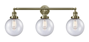 Bathroom Fixtures Three Lights by Innovations ( 405 | 205-AB-G204-8 Franklin Restoration ) 