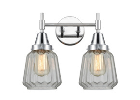Bathroom Fixtures Two Lights by Innovations ( 405 | 447-2W-PC-G142-LED Caden ) 