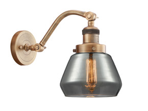 Sconces Single Glass by Innovations ( 405 | 515-1W-BB-G173-LED Franklin Restoration ) 