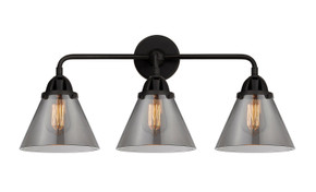 Bathroom Fixtures Three Lights by Innovations ( 405 | 288-3W-BK-G43-LED Nouveau 2 ) 