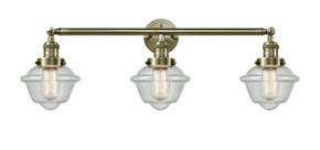 Bathroom Fixtures Three Lights by Innovations ( 405 | 205-AB-G534 Franklin Restoration ) 