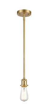 Mini Pendants Exposed Lamps by Innovations ( 405 | 516-1S-SG Ballston ) 