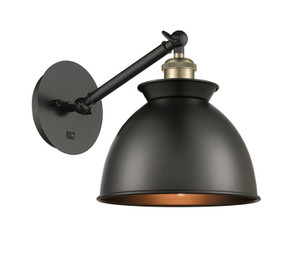 Sconces Metal by Innovations ( 405 | 317-1W-BAB-M14-BK Ballston ) 