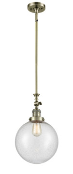 Mini Pendants Glass Down by Innovations ( 405 | 206-AB-G204-10-LED Franklin Restoration ) 