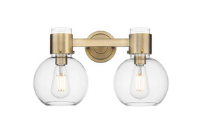 Bathroom Fixtures Two Lights by Innovations ( 405 | 464-2W-BB-G464B-7CL Downtown Urban ) 