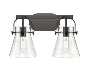 Bathroom Fixtures Two Lights by Innovations ( 405 | 423-2W-BK-G411-6CL Downtown Urban ) 